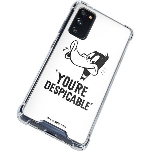 Looney Tunes Daffy Duck Youre Despicable Galaxy S20 FE Clear Case