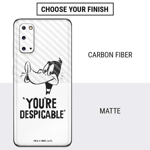 Looney Tunes Daffy Duck Youre Despicable Galaxy S20 Skin
