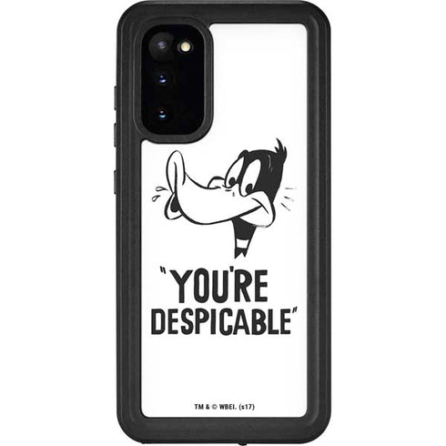 Looney Tunes Daffy Duck Youre Despicable Galaxy S20 Waterproof Case
