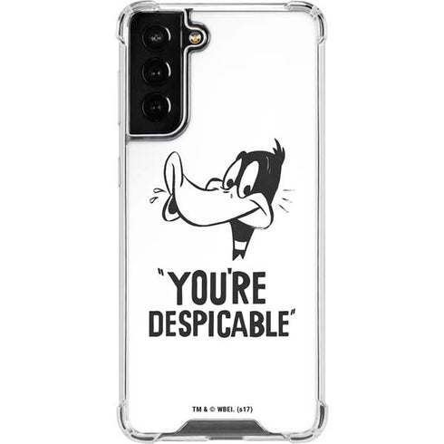 Looney Tunes Daffy Duck Youre Despicable Galaxy S21 FE Clear Case