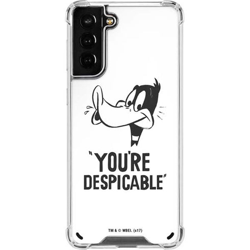 Looney Tunes Daffy Duck Youre Despicable Galaxy S21 Plus 5G Clear Case