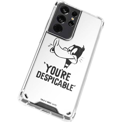 Looney Tunes Daffy Duck Youre Despicable Galaxy S21 Ultra 5G Clear Case