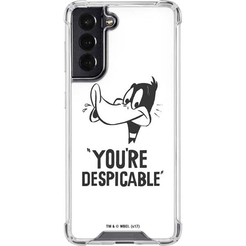 Looney Tunes Daffy Duck Youre Despicable Galaxy S22 Clear Case