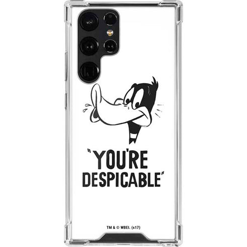 Looney Tunes Daffy Duck Youre Despicable Galaxy S22 Ultra Clear Case