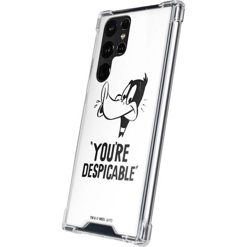 Looney Tunes Daffy Duck Youre Despicable Galaxy S22 Ultra Clear Case
