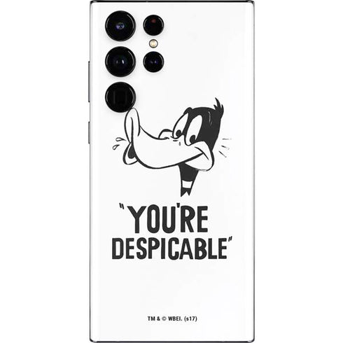 Looney Tunes Daffy Duck Youre Despicable Galaxy S22 Ultra Skin