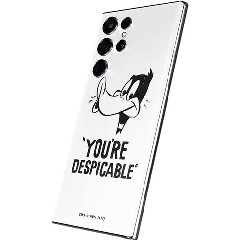 Looney Tunes Daffy Duck Youre Despicable Galaxy S22 Ultra Skin