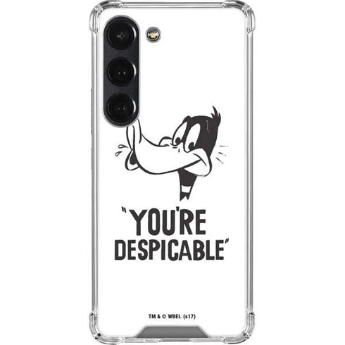 Looney Tunes Daffy Duck Youre Despicable Galaxy S23 Clear Case