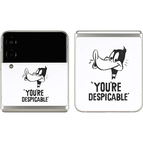 Looney Tunes Daffy Duck Youre Despicable Galaxy Z Flip3 5G Skin