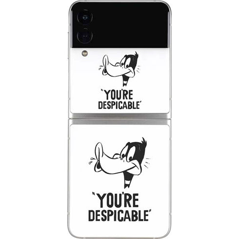 Looney Tunes Daffy Duck Youre Despicable Galaxy Z Flip3 5G Skin