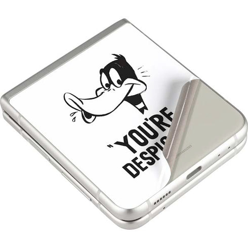 Looney Tunes Daffy Duck Youre Despicable Galaxy Z Flip3 5G Skin