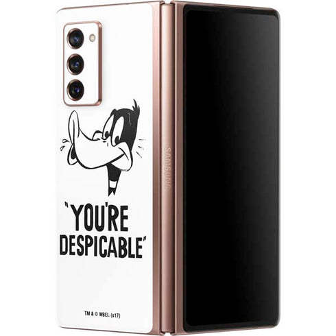 Looney Tunes Daffy Duck Youre Despicable Galaxy Z Fold2 5G Skin
