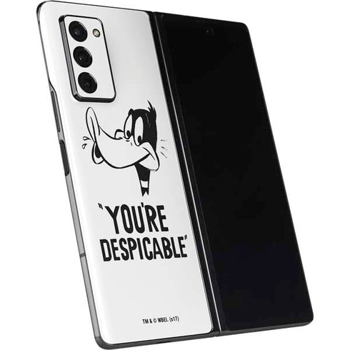 Looney Tunes Daffy Duck Youre Despicable Galaxy Z Fold2 5G Skin