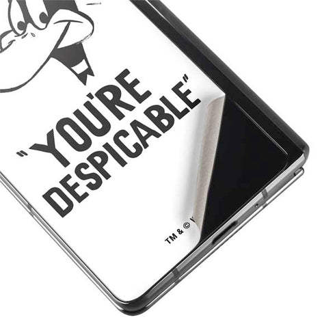 Looney Tunes Daffy Duck Youre Despicable Galaxy Z Fold2 5G Skin