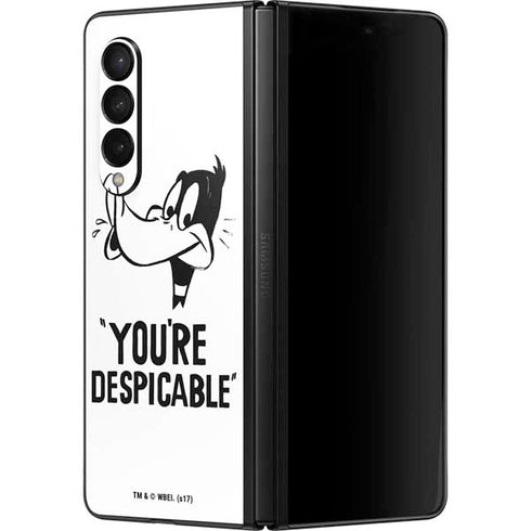 Looney Tunes Daffy Duck Youre Despicable Galaxy Z Fold3 5G Skin