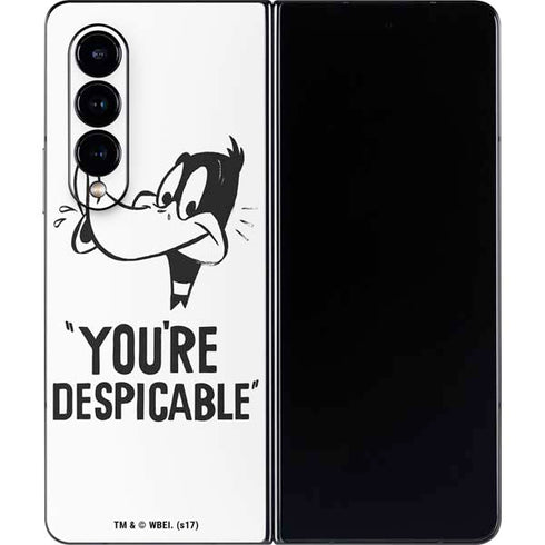 Looney Tunes Daffy Duck Youre Despicable Galaxy Z Fold4 5G Skin