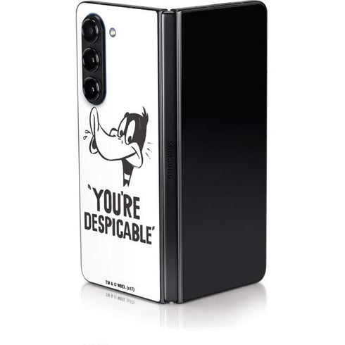 Looney Tunes Daffy Duck Youre Despicable Galaxy Z Fold5 5G Skin