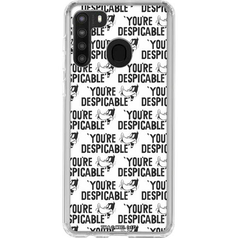 Looney Tunes Daffy Duck Youre Despicable Grid Galaxy A21 Clear Case