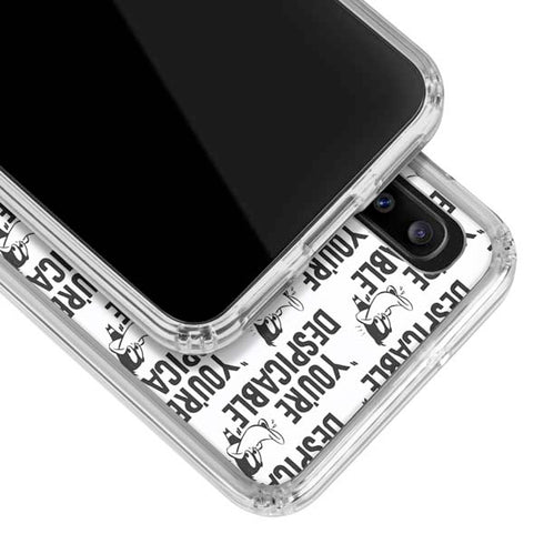 Looney Tunes Daffy Duck Youre Despicable Grid Galaxy A30 Clear Case
