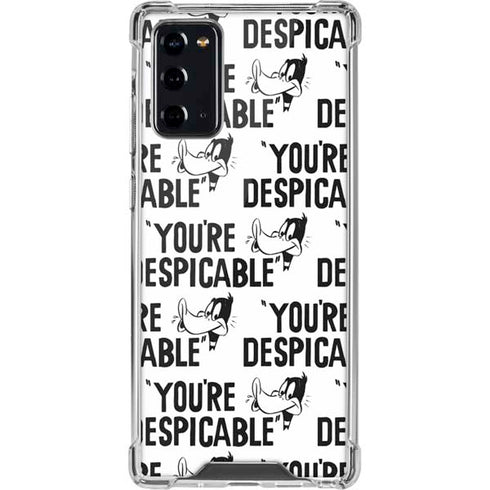 Looney Tunes Daffy Duck Youre Despicable Grid Galaxy Note20 5G Clear Case