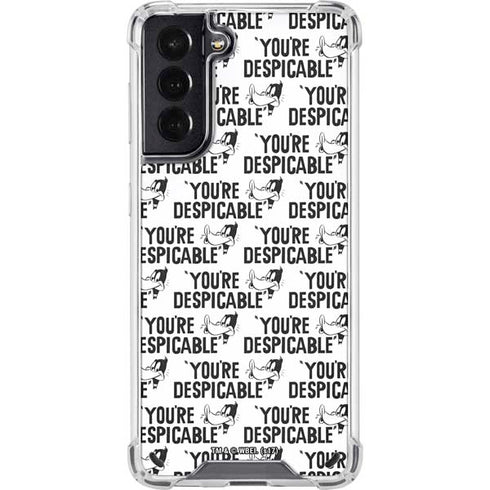 Looney Tunes Daffy Duck Youre Despicable Grid Galaxy S21 5G Clear Case
