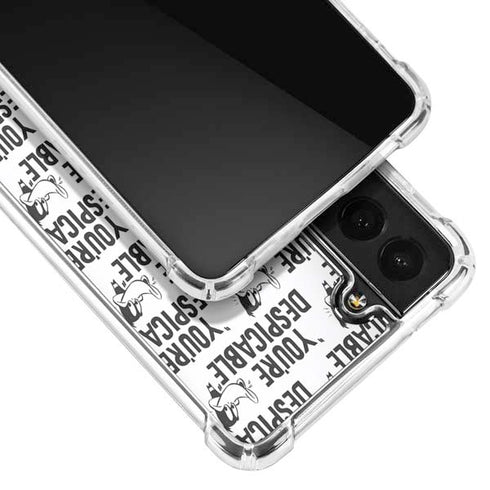 Looney Tunes Daffy Duck Youre Despicable Grid Galaxy S21 5G Clear Case