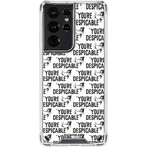 Looney Tunes Daffy Duck Youre Despicable Grid Galaxy S21 Ultra 5G Clear Case
