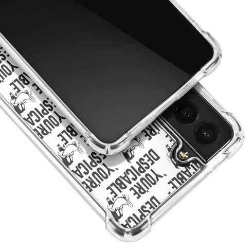 Looney Tunes Daffy Duck Youre Despicable Grid Galaxy S22 Plus Clear Case