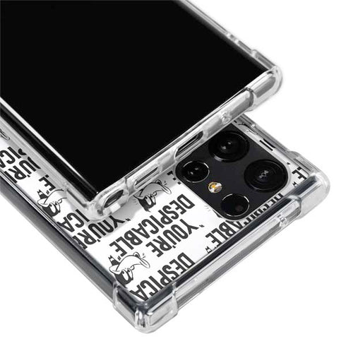 Looney Tunes Daffy Duck Youre Despicable Grid Galaxy S22 Ultra Clear Case