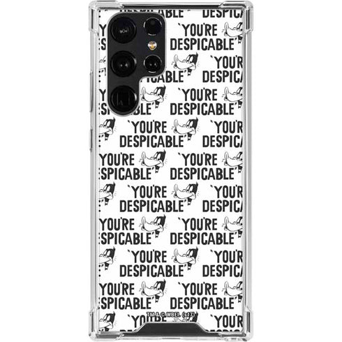 Looney Tunes Daffy Duck Youre Despicable Grid Galaxy S24 Ultra Clear Case