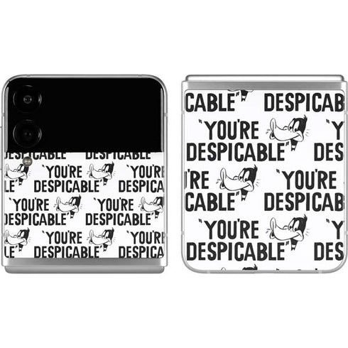 Looney Tunes Daffy Duck Youre Despicable Grid Galaxy Z Flip4 5G Skin