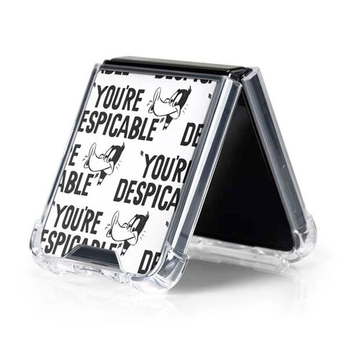 Looney Tunes Daffy Duck Youre Despicable Grid Galaxy Z Flip5 5G Clear Case