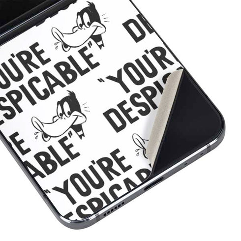 Looney Tunes Daffy Duck Youre Despicable Grid Galaxy Z Flip5 5G Skin