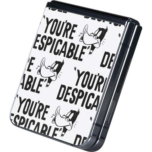 Looney Tunes Daffy Duck Youre Despicable Grid Galaxy Z Flip5 5G Skin