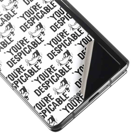 Looney Tunes Daffy Duck Youre Despicable Grid Galaxy Z Fold2 5G Skin