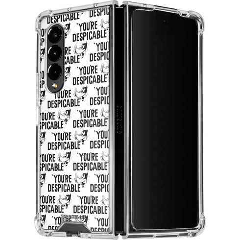 Looney Tunes Daffy Duck Youre Despicable Grid Galaxy Z Fold4 5G Clear Case
