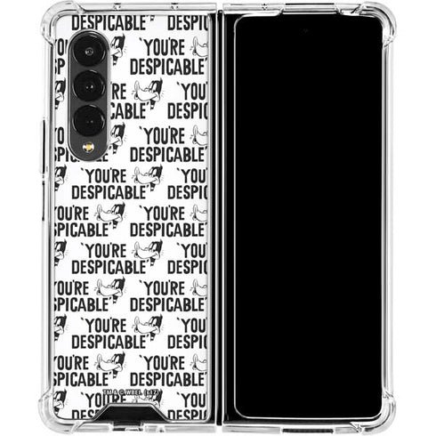 Looney Tunes Daffy Duck Youre Despicable Grid Galaxy Z Fold4 5G Clear Case