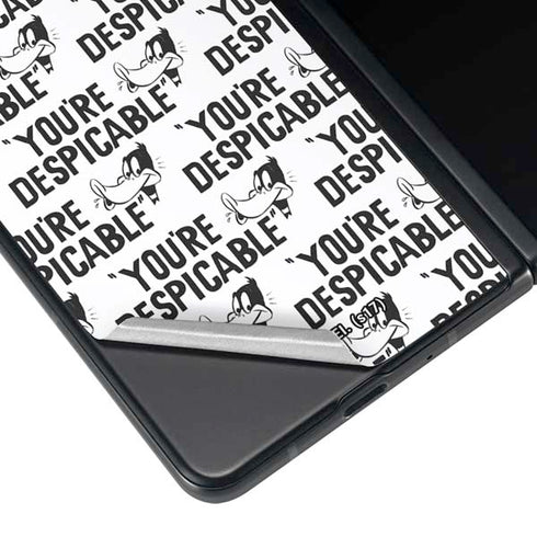 Looney Tunes Daffy Duck Youre Despicable Grid Galaxy Z Fold4 5G Skin