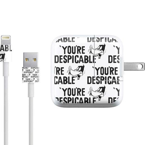 Looney Tunes Daffy Duck Youre Despicable Grid iPad Charger (10W USB) Skin