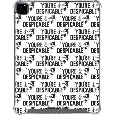 Looney Tunes Daffy Duck Youre Despicable Grid iPad Pro 12.9in (2020) Clear Case