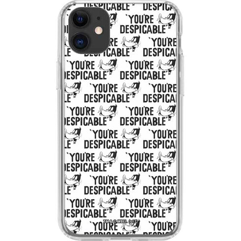 Looney Tunes Daffy Duck Youre Despicable Grid iPhone 11 Clear Case