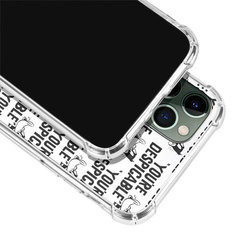 Looney Tunes Daffy Duck Youre Despicable Grid iPhone 11 Pro Max Clear Case