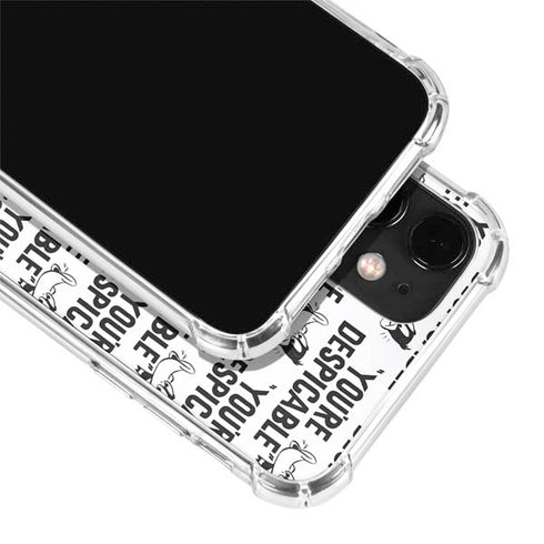 Looney Tunes Daffy Duck Youre Despicable Grid iPhone 12 Clear Case