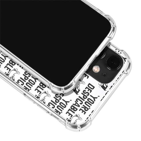 Looney Tunes Daffy Duck Youre Despicable Grid iPhone 12 Mini Clear Case