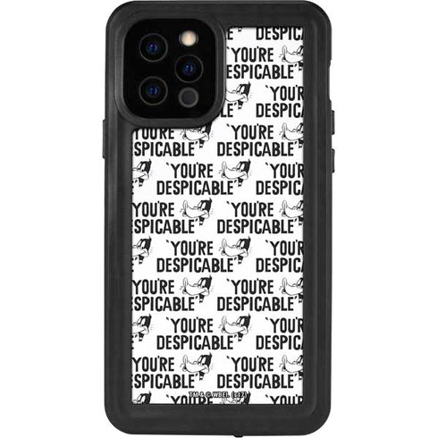 Looney Tunes Daffy Duck Youre Despicable Grid iPhone 12 Pro Waterproof Case