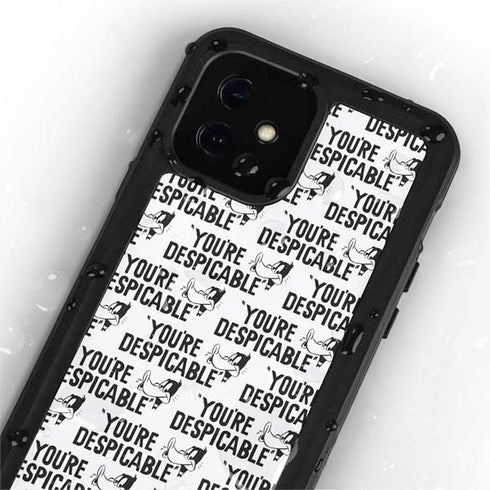 Looney Tunes Daffy Duck Youre Despicable Grid iPhone 12 Waterproof Case