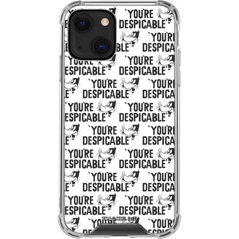 Looney Tunes Daffy Duck Youre Despicable Grid iPhone 14 Clear Case