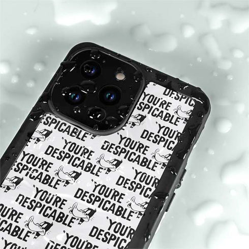 Looney Tunes Daffy Duck Youre Despicable Grid iPhone 14 Pro Max Waterproof Case