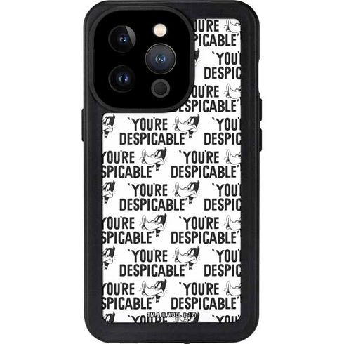 Looney Tunes Daffy Duck Youre Despicable Grid iPhone 14 Pro Waterproof Case