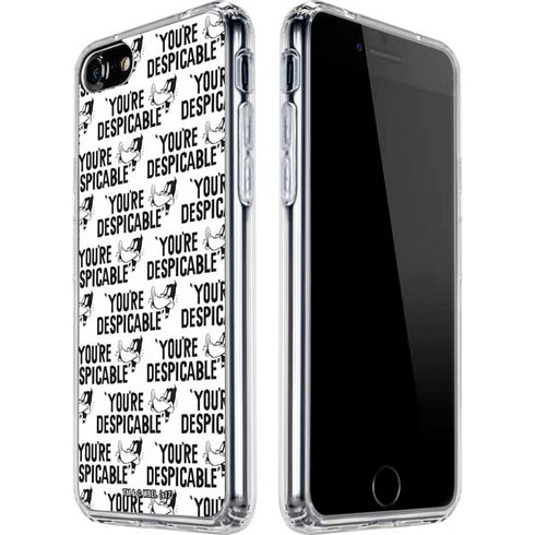 Looney Tunes Daffy Duck Youre Despicable Grid iPhone SE (2nd & 3rd Gen) Clear Case